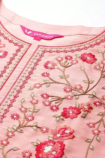 Women Floral Embroidered Regular Thread Work Kurta with Trousers & Dupatta