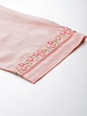 Women Floral Embroidered Regular Thread Work Kurta with Trousers & Dupatta 9
