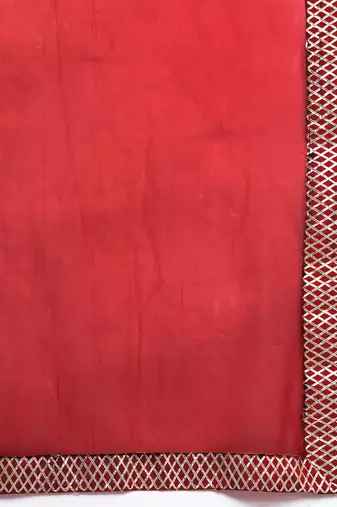 Ethnic Motifs Embroidered Zari Kurta with Trousers & Dupatta