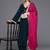 V- Neck Aliya Cut Winter A Line Kurta & Palazzo With Contrast Dupatta