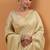 Off white tussar silk saree with rich zari border saree