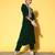 Zari Embroidered Straight Velvet Winter Kurta with Trousers & Embroidered Dupatta