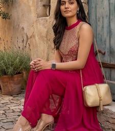 Women Ethnic Motifs Embroidered Empire Thread Work Kurta with Trousers