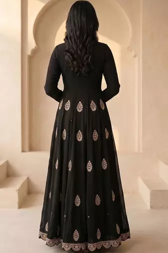 Women Ethnic Motifs Embroidered Empire Thread Work Kurta with Palazzos & With Dupatta