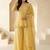Women Ethnic Motifs Embroidered Empire Thread Work Silk Chiffon Kurti with Palazzos & With Dupatta