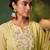 Women Floral Embroidered Empire Thread Work Kurta with Palazzos & With Dupatta