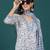 Floral Printed V-Neck Pure Cotton Straight Kurta With Trousers & Dupatta