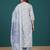 Floral Printed V-Neck Pure Cotton Straight Kurta With Trousers & Dupatta
