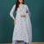 Floral Printed V-Neck Pure Cotton Straight Kurta With Trousers & Dupatta