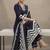 Women Printed Regular Thread Work Kurta with Trousers & With Dupatta