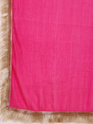 Leheriya Printed Gotta Patti V-Neck Anarkali Kurta With Trousers & Dupatta 5