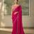 Rani pink luxurious party wear saree