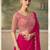 Rani pink luxurious party wear saree