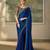 Blue luxurious party wear saree