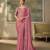 Pink luxurious party wear saree