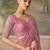 Pink luxurious party wear saree