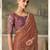 Gold luxurious party wear saree