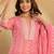 Ethnic Motifs Printed Regular Mirror Work Kurta with Trousers & With Dupatta