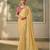 Yellow luxurious party wear saree