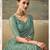 Green luxurious party wear saree