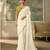 Silver luxurious party wear saree