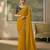 Yellow luxurious party wear saree