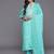 Floral Printed Mirror Work Pure Cotton Kurta with Trousers & Dupatta