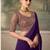Purple luxurious party wear saree