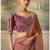 Mauve luxurious party wear saree