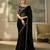 Black luxurious party wear saree