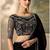 Black luxurious party wear saree