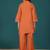 Mandarin Collar Pure Cotton Straight Kurti With Palazzo