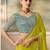 Green luxurious party wear saree