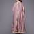Ethnic Motifs Embroidered Zari Pleated Kurta With Trousers & Dupatta