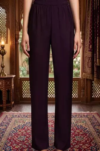 Women Ethnic Motifs Printed Regular Thread Work Kurta with Trousers