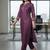 Women Embroidered Regular Thread Work Kurta with Trousers