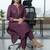 Women Embroidered Regular Thread Work Kurta with Trousers