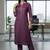 Women Embroidered Regular Thread Work Kurta with Trousers