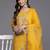 Floral Embroidered Thread Work Pure Silk Kurta with Trousers & Dupatta