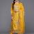 Floral Embroidered Thread Work Pure Silk Kurta with Trousers & Dupatta