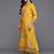 Floral Embroidered Thread Work Pure Silk Kurta with Trousers & Dupatta