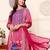 Women Floral Embroidered Regular Gotta Patti Kurta with Trousers & Dupatta