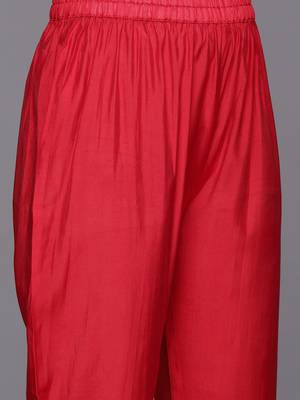 Ethnic Motifs Embroidered Regular Kurta with Trousers & With Dupatta 3