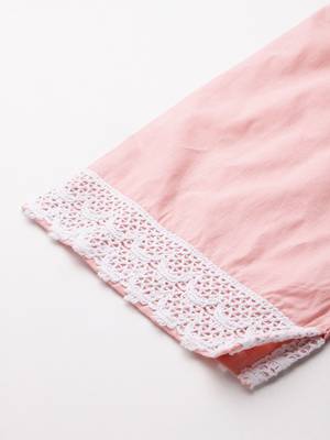 Floral Embroidered Panelled Thread Work Pure Cotton Kurta With Trousers & Dupatta 8