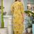 Women Floral Printed Regular Mirror Work Pure Cotton Kurta with Salwar & With Dupatta