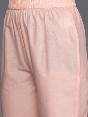 Floral Embroidered Sequinned Pure Cotton Kurta with Trousers & Dupatta 4