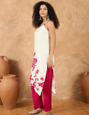 Women Floral Printed Kurta with Trouser 4