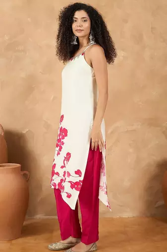 Women Floral Printed Kurta with Trouser