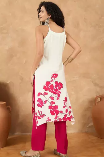 Women Floral Printed Kurta with Trouser