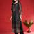 Printed Chanderi Silk Round Neck Straight Kurta With Trousers & Dupatta